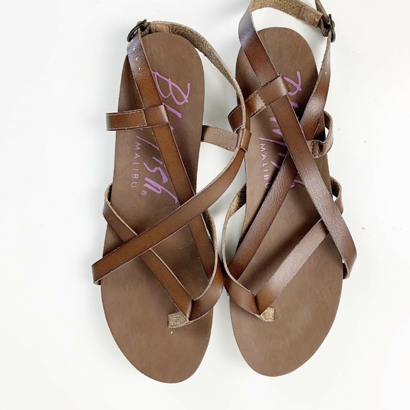 Blowfish Shoes - Blowfish Granola Brown Strappy Bohemian Sandals